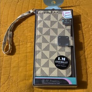 Samsung Louis Wallet Premium Case - Tan and Gray